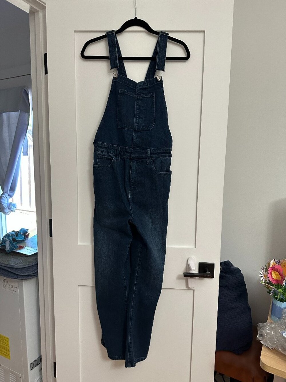 LUCKY BRAND denim overalls  Bridget Crop Flare Overall